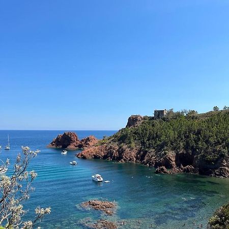 Appartement Avec Vue Mer Et Piscine Théoule-sur-Mer Exterior foto